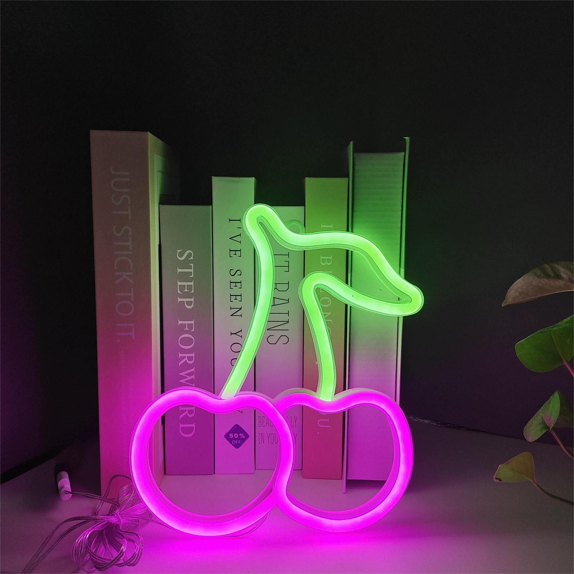 Луна-планета с неоном LED неоновая лампа, декоративный ночник, батарея 3В, разные размеры