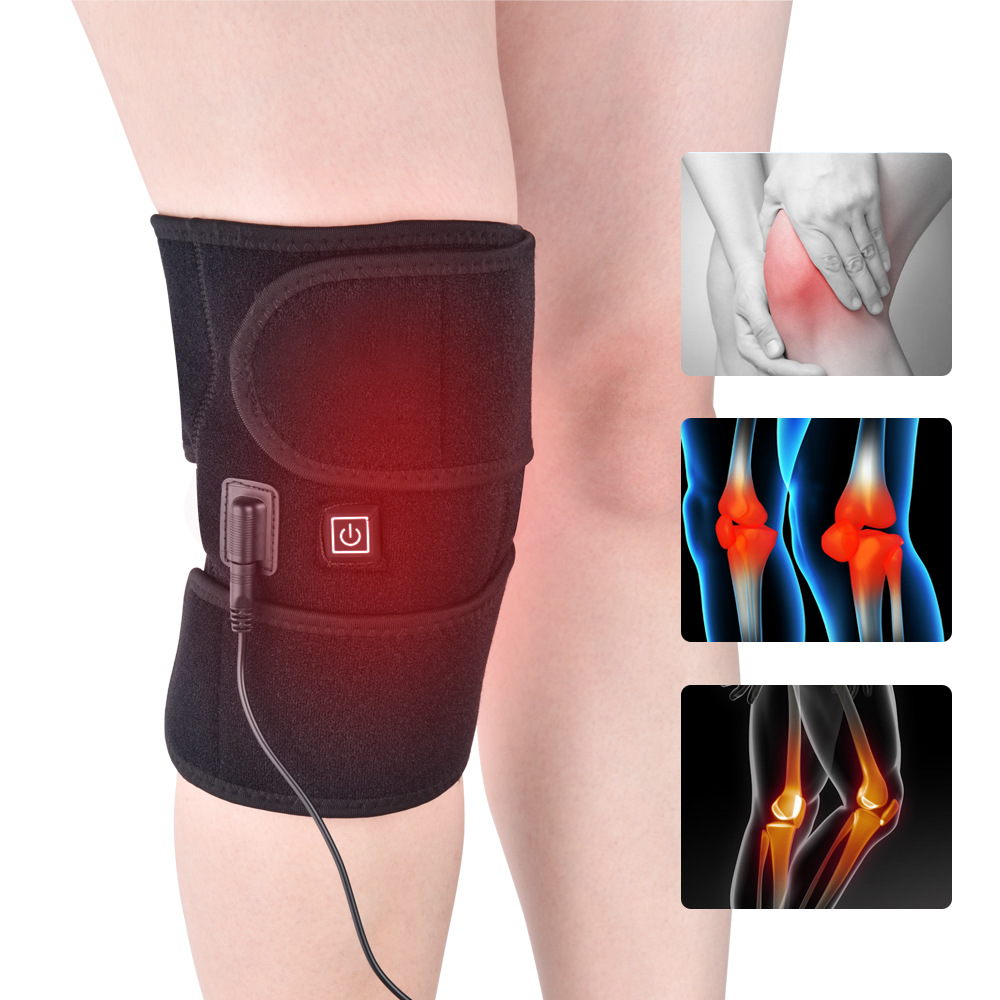 Cross-border 3-speed electric heating knee pads, hot compress, moxibustion knee pads, elderly knees, old cold leg massager, joint physiotherapy instrument