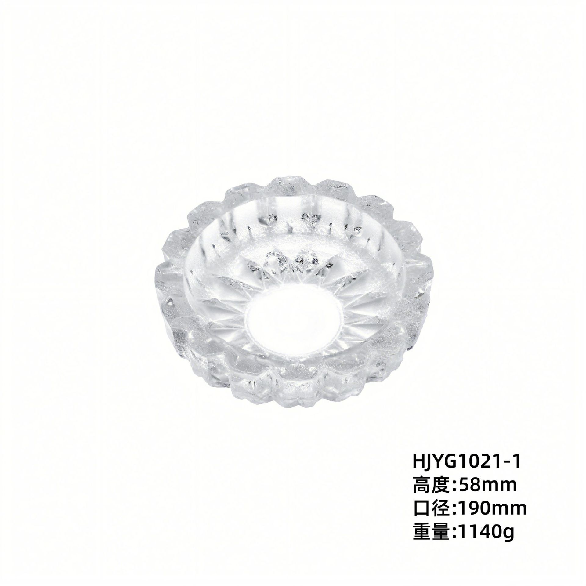 Cenicero redondo al por mayor en stock Cenicero de vidrio habitaciones de hotel clube de oficina sala de conferencias con adornos impresa LOGO