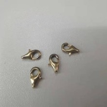 厂家直销 811铜龙虾扣 9mm仿银扣 DIY锁扣 异形方扣双钩饰品配件