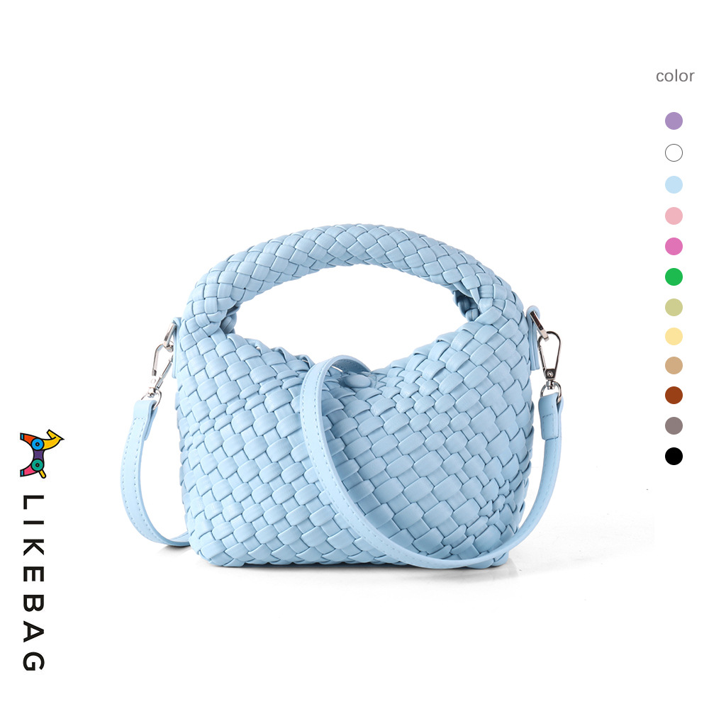 Nueva Bolsa de moda transfronteriza versión de alta calidad de bolsos de almuerzo tejidos a mano bolso de alta costura bolso de mujer de un hombro