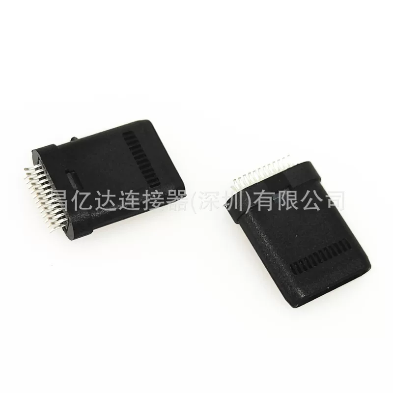 [TYPE-C цельнопластиковый тестовый штекер TYPE-C цельнопластиковый штекер с окном, зажимной штекер 24PIN зажим 0.8mm]