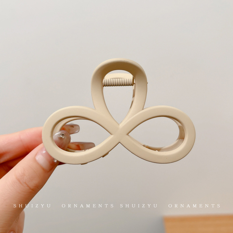 Clip de agarre, gran cantidad de cabello, horquilla esmerilada, horquilla simple, horquilla de tiburón, nuevo y exquisito tocado de alta gama, horquilla femenina