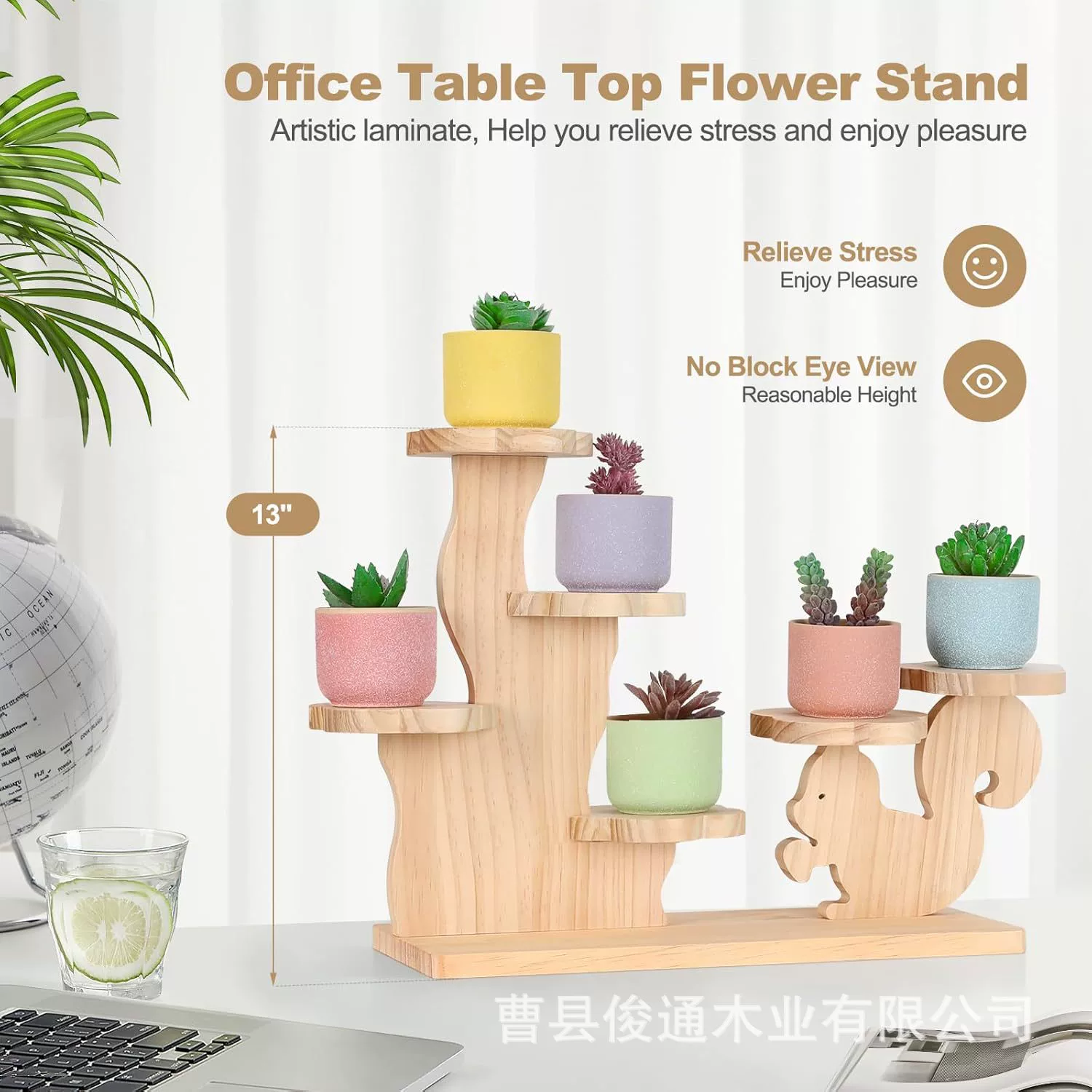 Деревянная подставка для цветов Крытый балкон украшение многослойный поддон для цветочных горшков