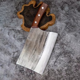 Manganese steel Bone cutter manual forging butcher commercial thickened old-fashioned bone cutting special bone cutting knife heavy bone chopping knife
