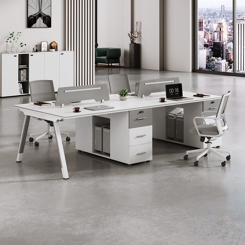 Customized Office Desks, Staff Workstations, Desk and Chair Combinations, Workstations for 4, 6, or 8 People, Export Office Furniture Customization