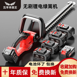 Electric Hedge Trimmer Rechargeable Garden Greening Fence Thick Branch Trimmer Lithium Battery Tea Picking