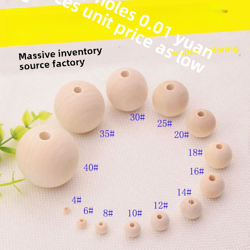 Wooden Beads, Round Wooden Beads, Wooden Beads For Car Seat Cushions,...