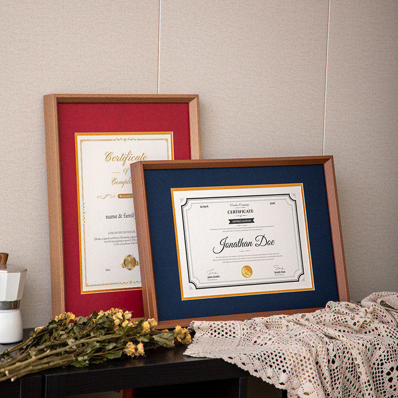 Acrylic Photo Frame Table Picture Frame Certificate A3 Certificate A4 Authorized Certificate Wall Hanging Simple Honorary Certificate Protective Cover