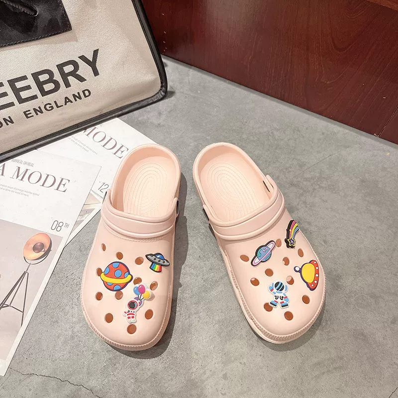 Beach summer trend mesh slippers, soft sole, internet celebrity