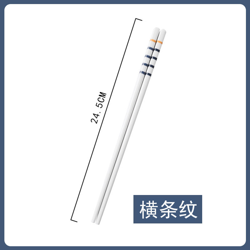 陶器の箸、和風防カビ、高温耐性、滑り止め、家庭用実用セット、変形しない箸のペア、環境に優しく健康|undefined