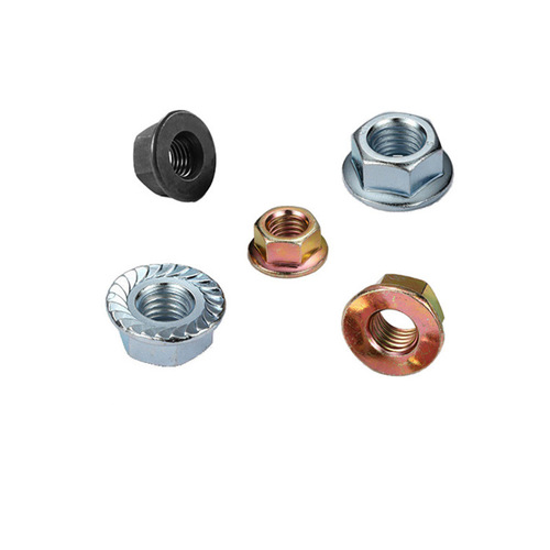 Hexagonal Flange Nut with Standard Serrated Locking Feature and Anti-Slip External Hexagonal Flange Nut