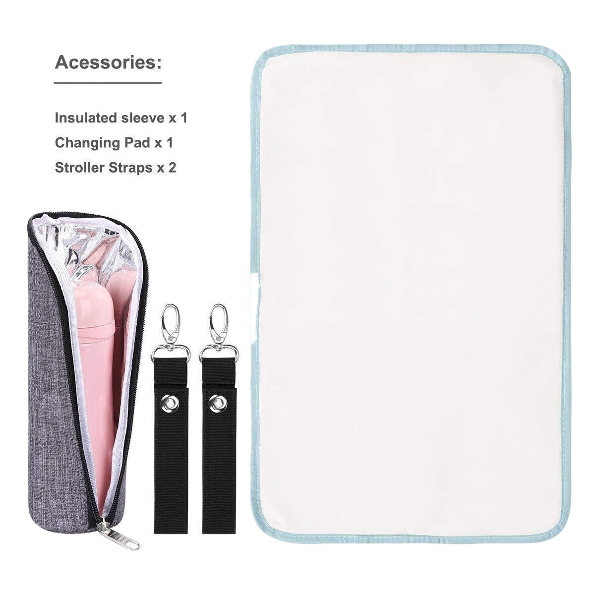 Mommy Bag with Double Shoulder Straps, Multifunctional Large Capacity Mommy Bag, 2026 New Model for Pregnant and Postpartum Women, Outdoor Maternity Bag, Insulated