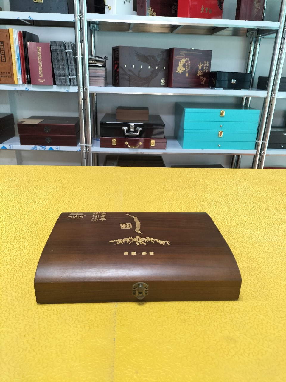Wood Box with Lock Storage Box Gift Packing Box