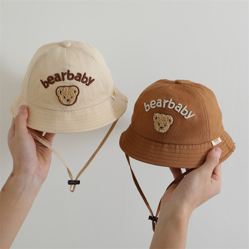 2025 nuevo sombrero de primavera bebé otoño invierno osos niñas y niños sombrero de pescador sombrero para bebés pequeños