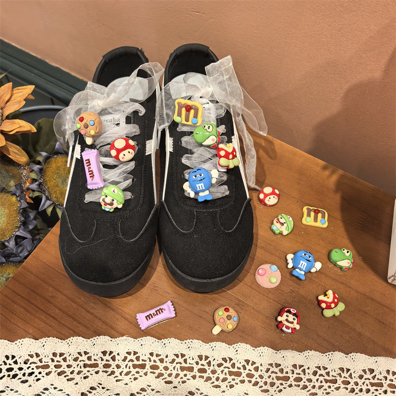 New Cute Cartoon Children's Shoes Buckle Candy Game Rainbow Sneakers Decorative Buckle Boys and Girls Neutral New Cute Cartoon Children's Shoes Buckle Candy Game Rainbow Sneakers Decorative Buckle Boys and Girls Neutral