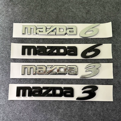 Suitable for Changan Mazda Car Logo Mazda3 6 Modified Black English Alphanumeric Rear Trunk Car Logo