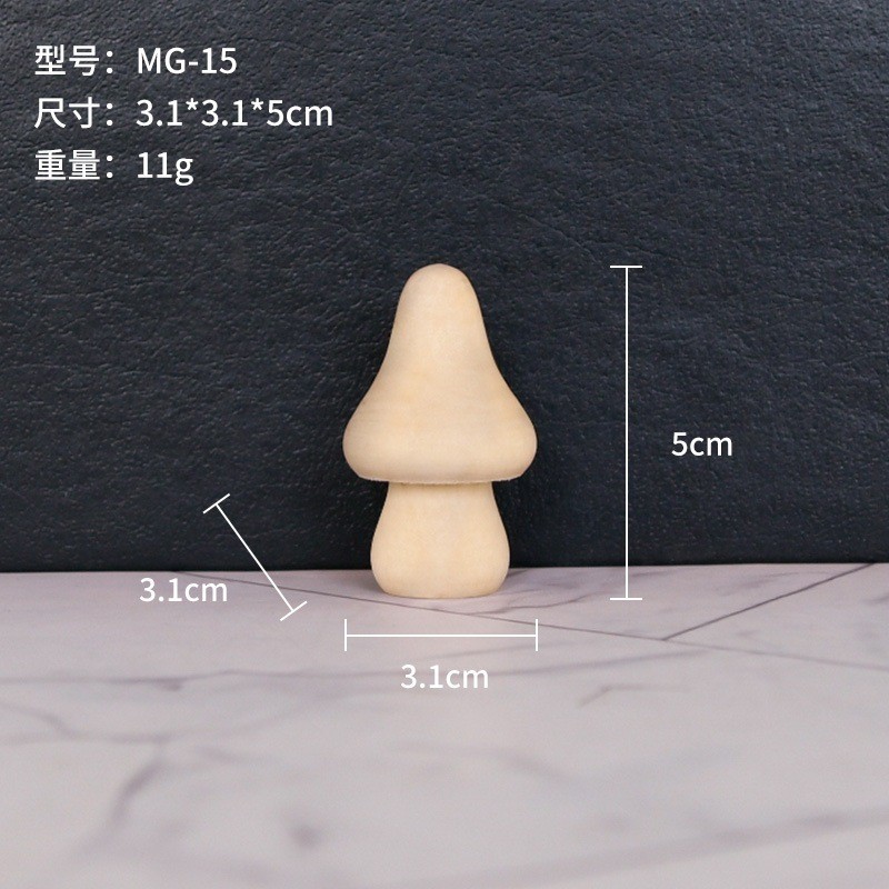 Nuevo producto bricolaje pintado a mano madera embrión fruta árbol de Navidad campana hongo casa se puede colorear regalo de vacaciones preescolar