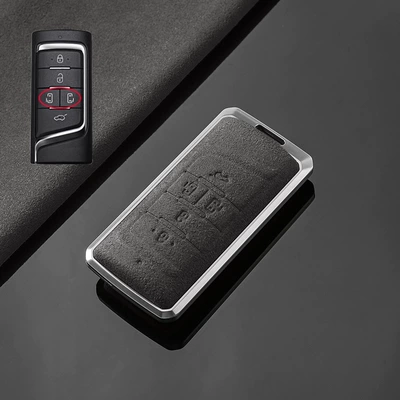 Car key bag, Case Buckle - trumpchi-a-tarnish-aluminum-alloy-cement-ash-fur-single-shell