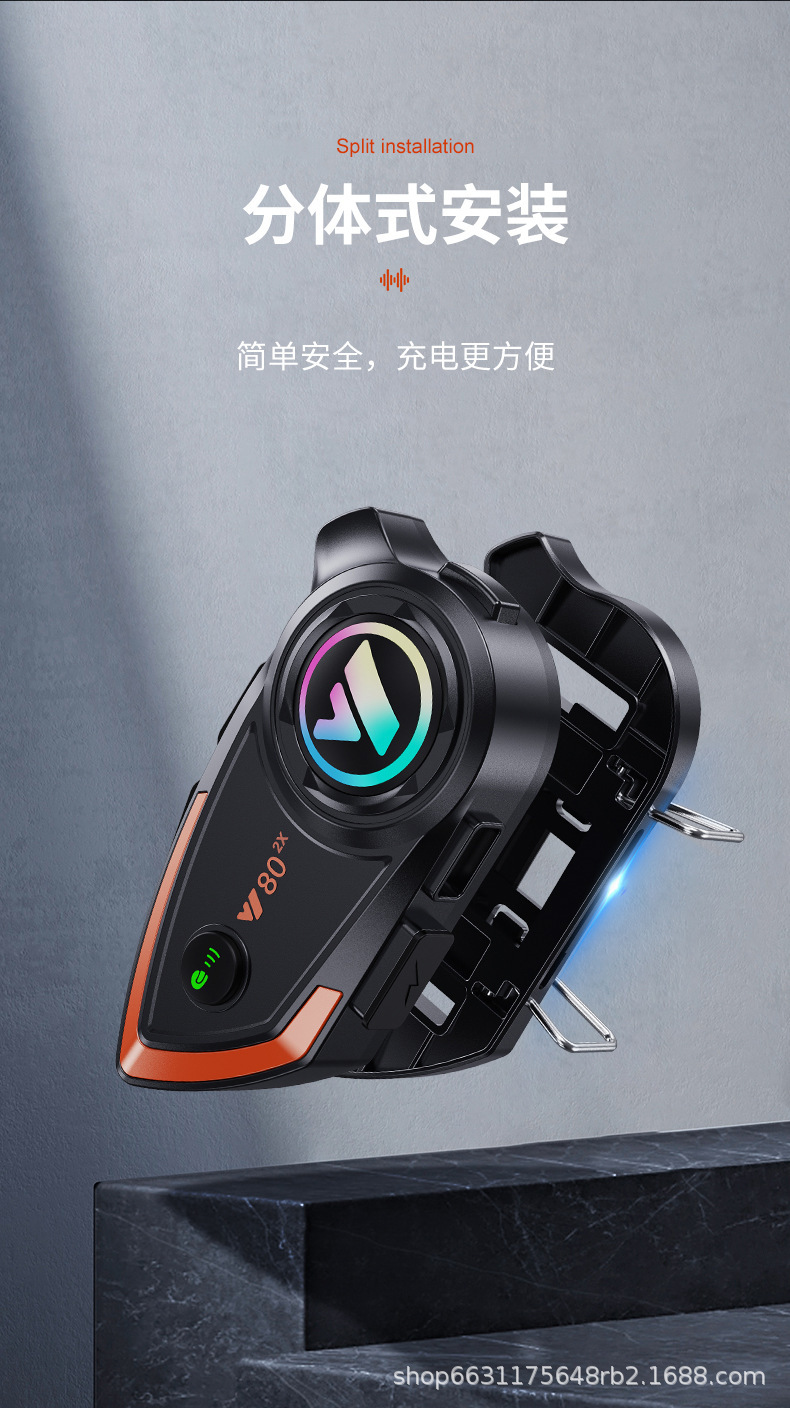 New motorcycle helmet bluetooth headset takeaway rider built-in bluetooth headset full helmet half helmet 3/4 helmet