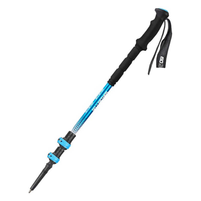 Открытый alpenstock Телескопический алюминиевый сплав ультра легкий углеродного волокна костыли трость оборудование оптом