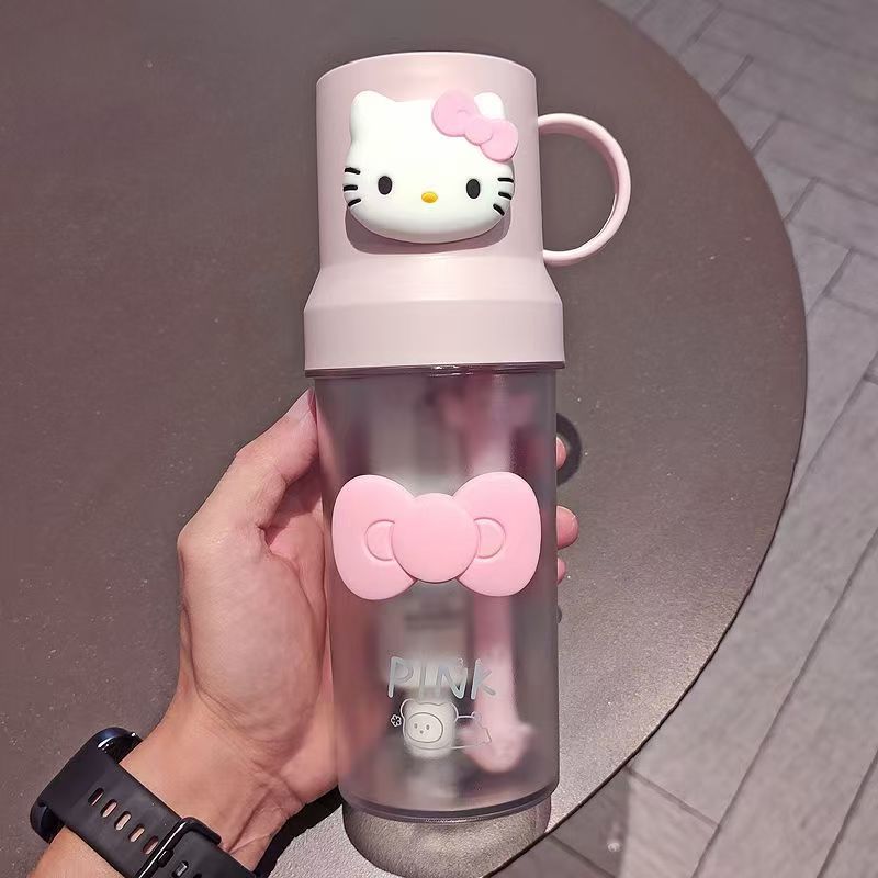 여행용 휴대용 손잡이 양치컵 칫솔 치약 보관 케이스