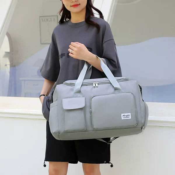 Dry and Wet Separate Multi-Pocket Luggage Storage Bag Nylon Casual Simple Travel Bag Men's and Women's Fashion Sports Fitness Bag