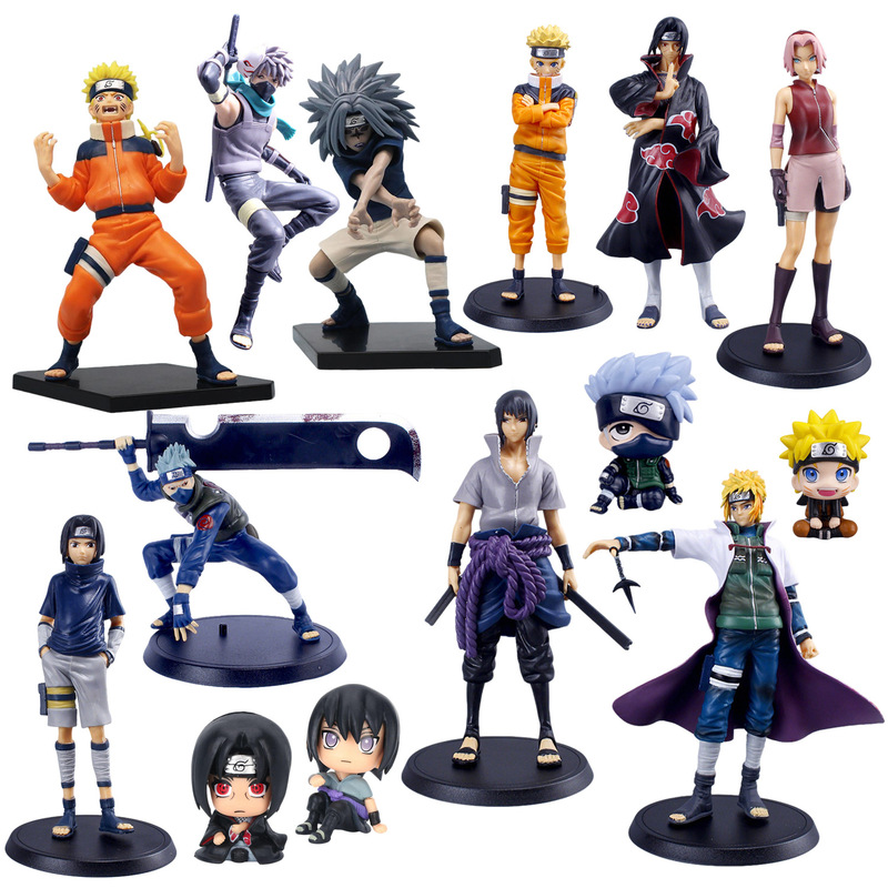 Cross-Border Naruto Naruto Uzumaki Kakashi Sakura Jiraiya Itachi Orochimaru Double-Headed Figurine Ornaments Cross-Border Naruto Naruto Uzumaki Kakashi Sakura Jiraiya Itachi Orochimaru Double-Headed Figurine Ornaments