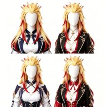 批发鬼灭之刃cos假发服炎柱大哥炼狱杏寿郎cosplay富冈义勇全套