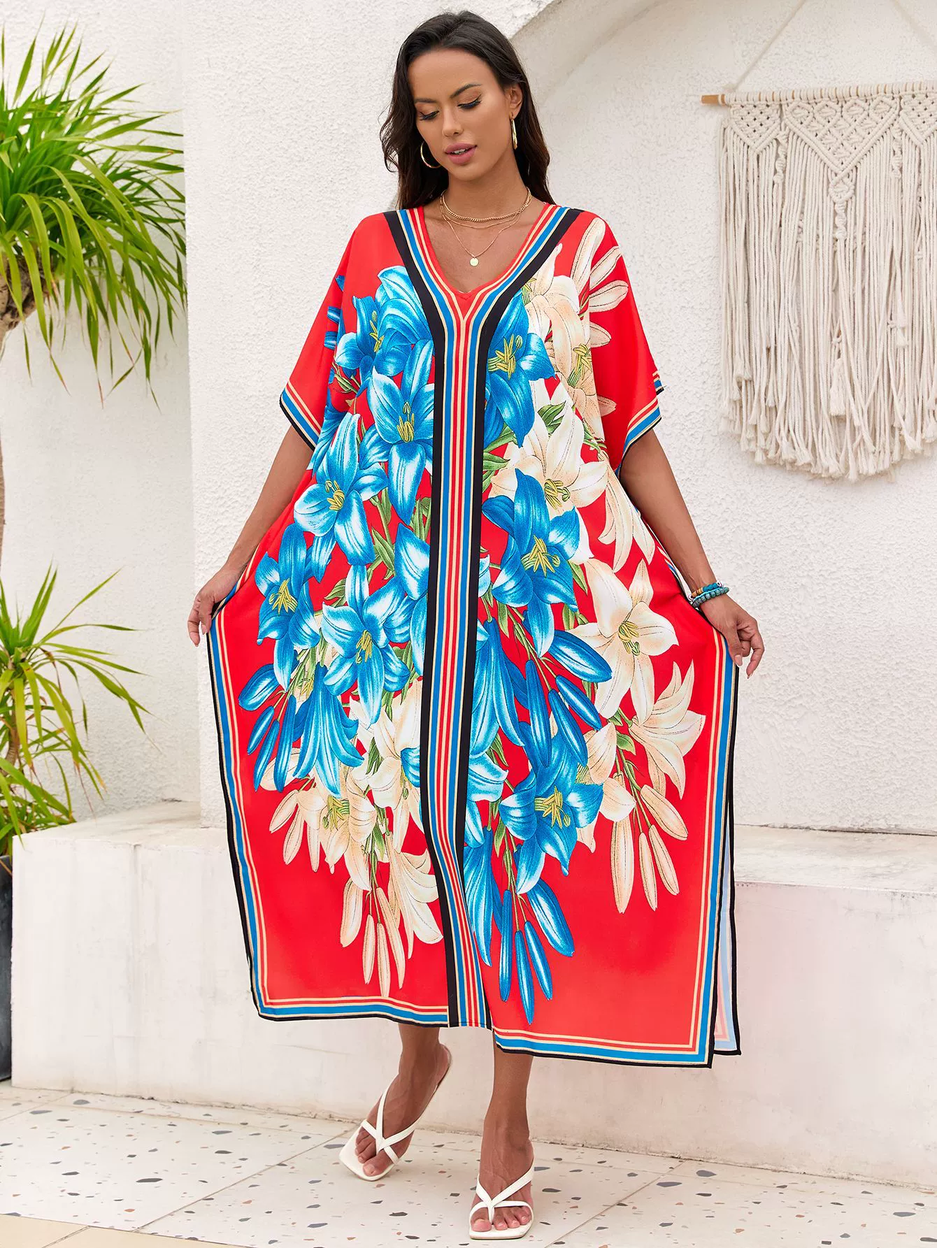 (Cross-border trading), beach dress, swimwear, European style, plus size, sun protection