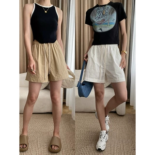 司南 澳洲度假风 随性全棉水洗薄感松紧腰百搭休闲短裤 SN3265