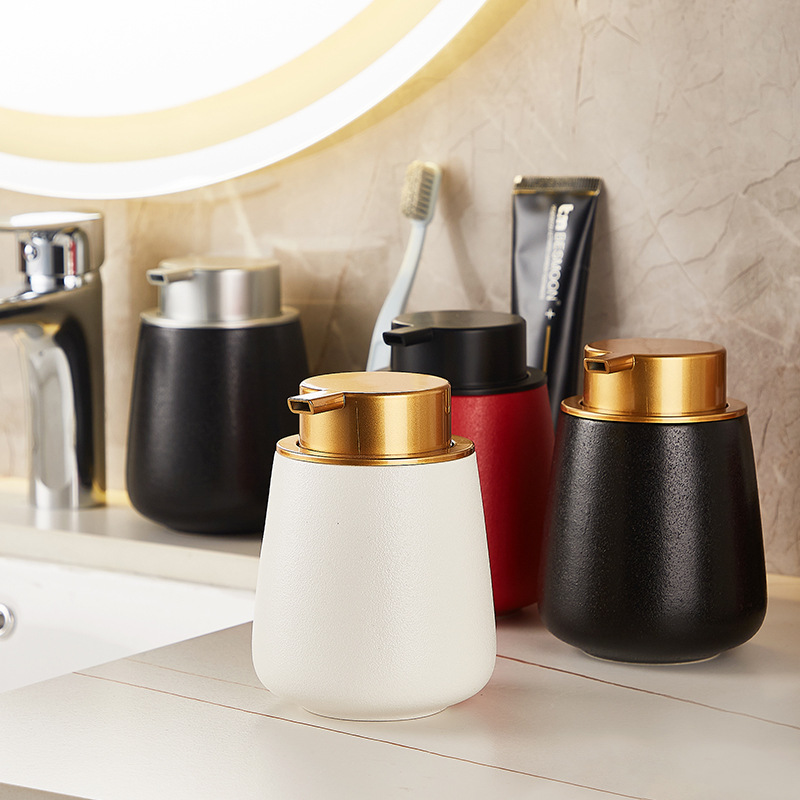 Frosted Lotion Soap Bottle Press Mousse Dispensing Bottle Scandinavian Style Simple Hand Sanitizer Bottle Shower Gel Shampoo