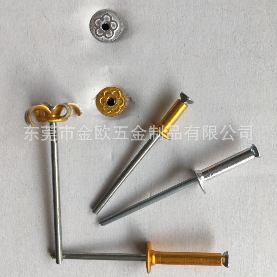 (开票)工厂现货开花铆钉 酒盒铆钉开花型拉钉拉花型抽芯铆钉