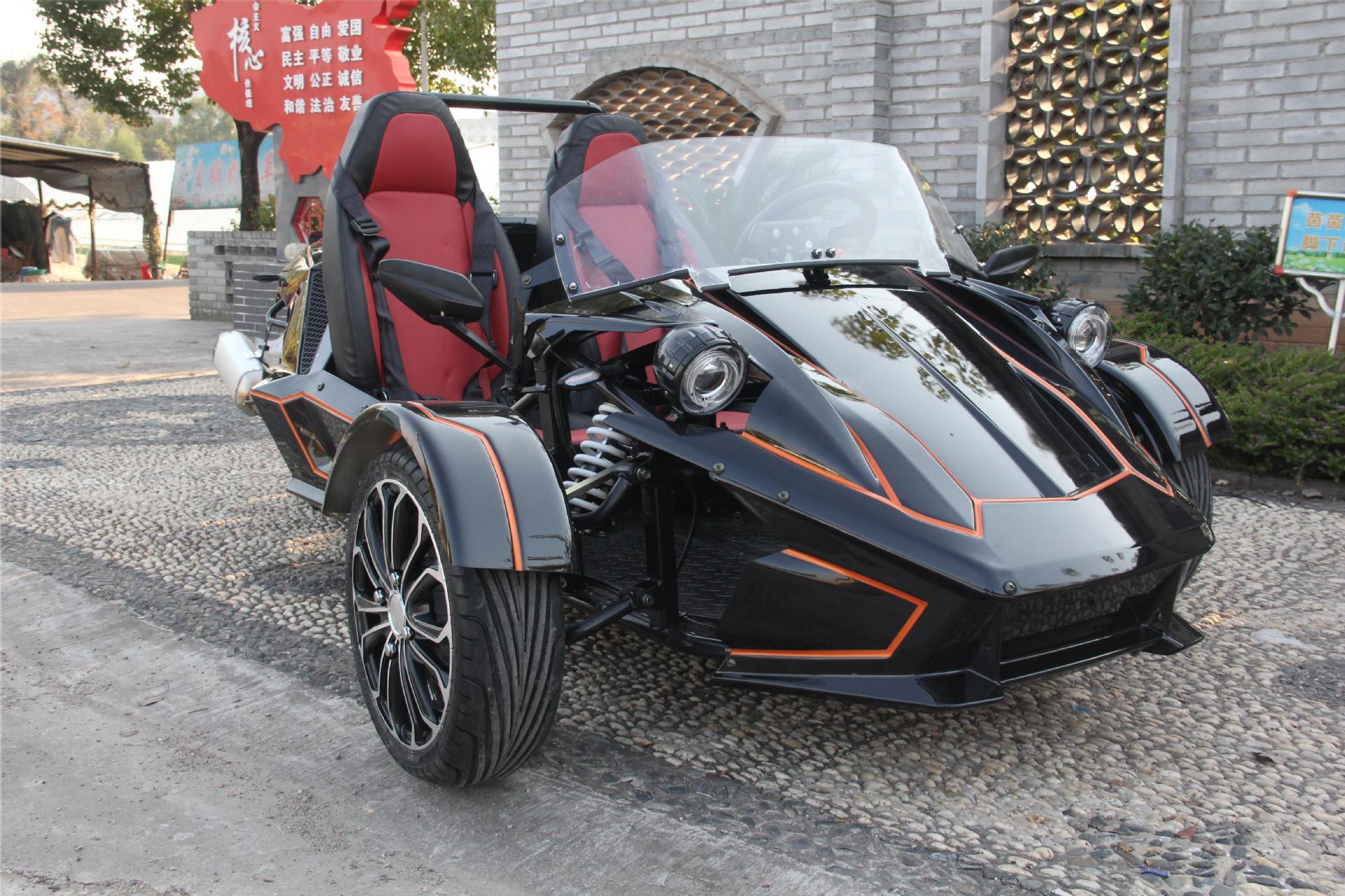 汽动350CCCVT庞巴迪倒三轮电动摩托车四轮卡丁车UTV全地形沙滩车