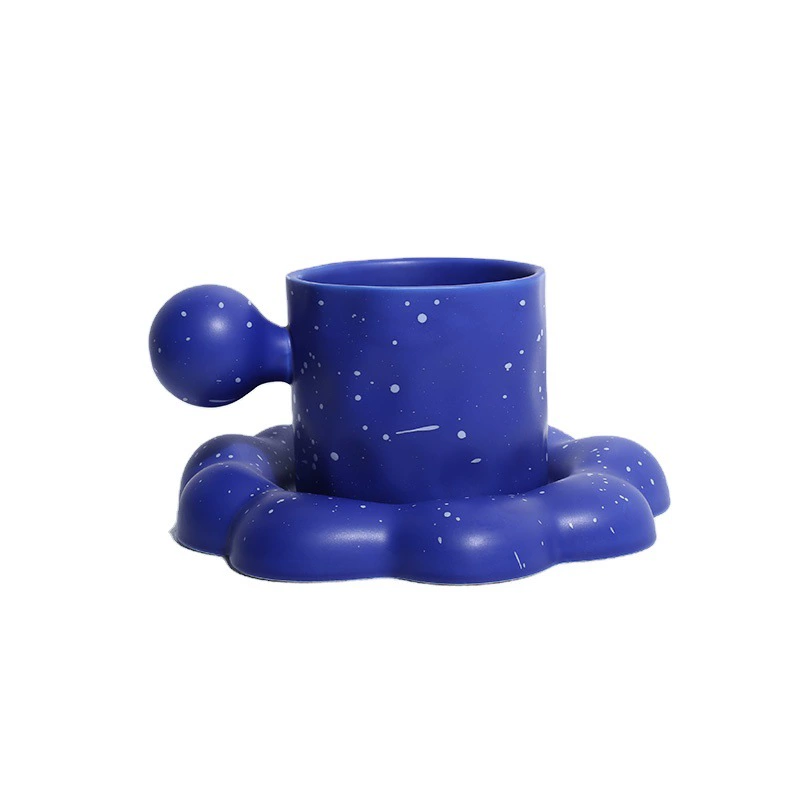 Ceramic coffee handle with glass, for beloved, internet celebrity