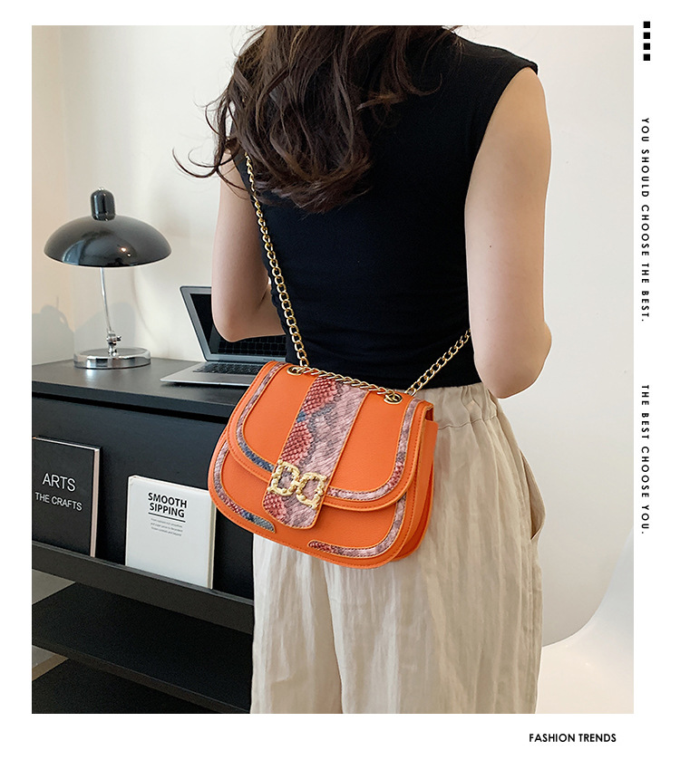 2023 New Hot Selling Trend Women's Bag Snake Skin Crossbody Bag Women's Bag Small Bag Women's Shoulder Bag_voghion.com