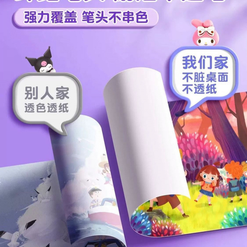 软头马克笔学生美术专用幼儿园无毒可叠色软头笔|undefined