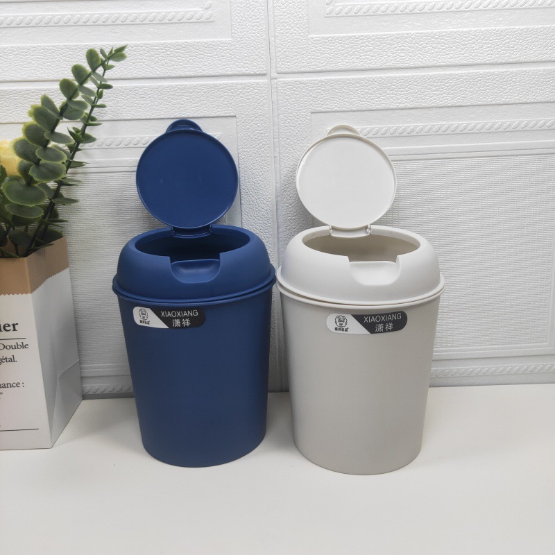 Papelera mini linda para el hogar y oficina, cubo de almacenamiento para clasificación en dormitorio, venta al por mayor.