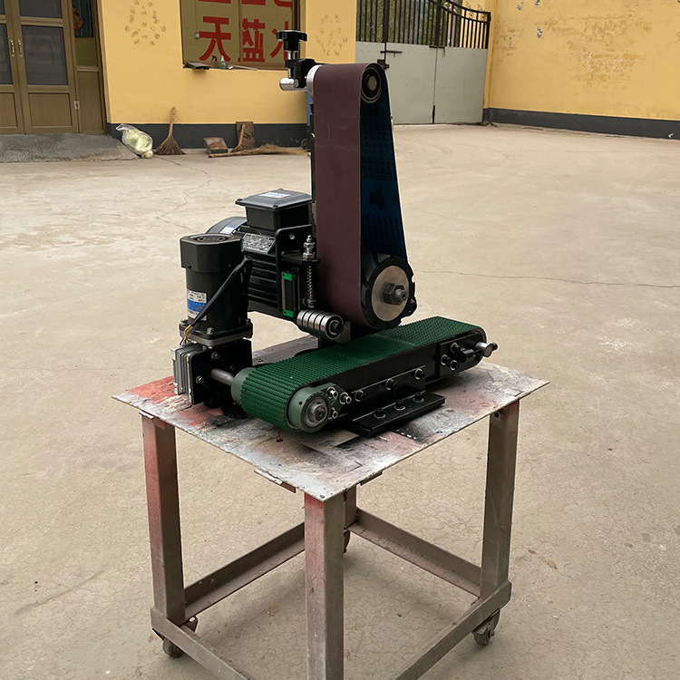 自动小型平面抛光机不锈钢拉丝金属去毛刺除锈去氧化皮砂带打磨机