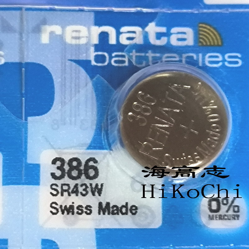 供应renata 386 SR43SW纽扣电池 高倍率放电 1.55V