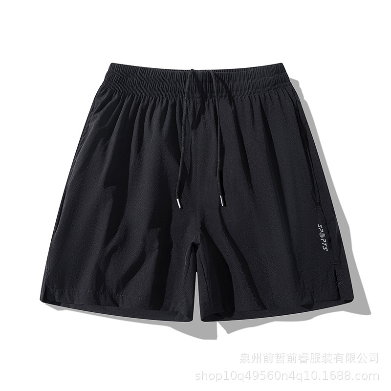 Summer Plus Size Sports Shorts for Men and Women, Loose Ice Silk Pants, Casual Running Solid Color Three-Point Pants, Fitness Large Pants