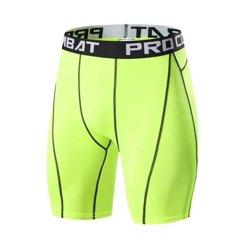 Pantalones cortos deportivos, pantalones elásticos transpirables para hombres, leggings transpirables, anti-permeación de verano, fábrica transfronteriza al por mayor