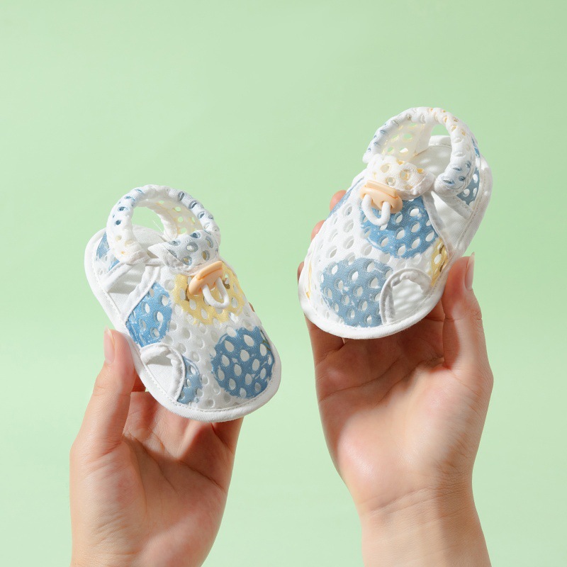 Baby shoes summer sandals breathable baby shoes 0-6-12 months before the shoes non-slip soft bottom children do not fall off