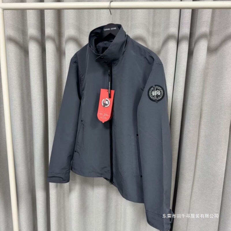 Cross-Border Am New High-Quality Goose Brand Spring and Autumn Casual Trendy Jacket in Black and Gray Slim Fit Style. Cross-Border Am New High-Quality Goose Brand Spring and Autumn Casual Trendy Jacket in Black and Gray Slim Fit Style.