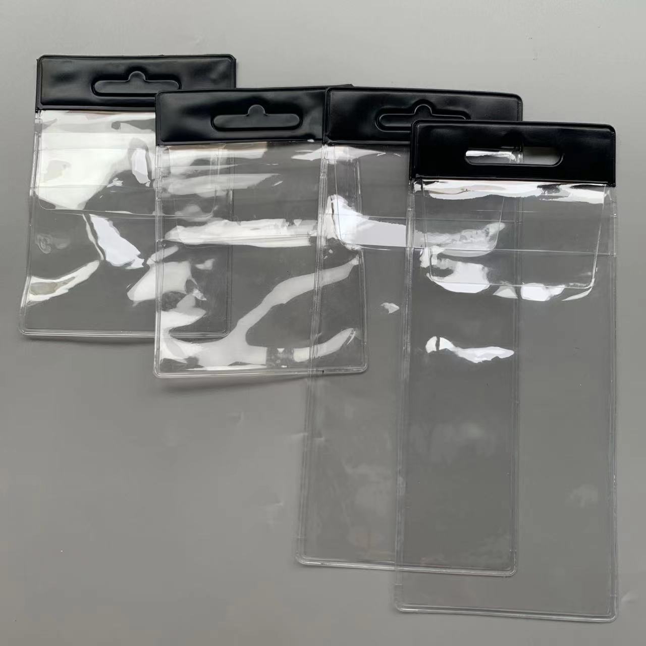 实力工厂生产路亚鱼钩PVC包装袋鱼饵小配件自封袋PVC小饰品挂耳袋