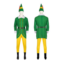 圣诞精灵cos圣诞节精灵扮演服装巴迪cosplay电影同款舞台表演服