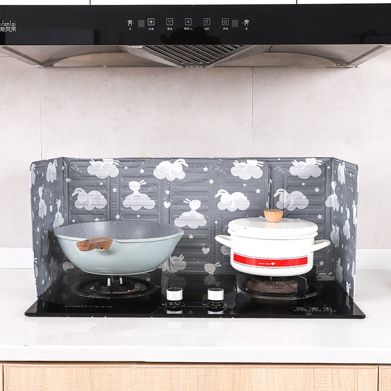 Y kitchen stir -fry oil baffle folding home stove tong resistance…