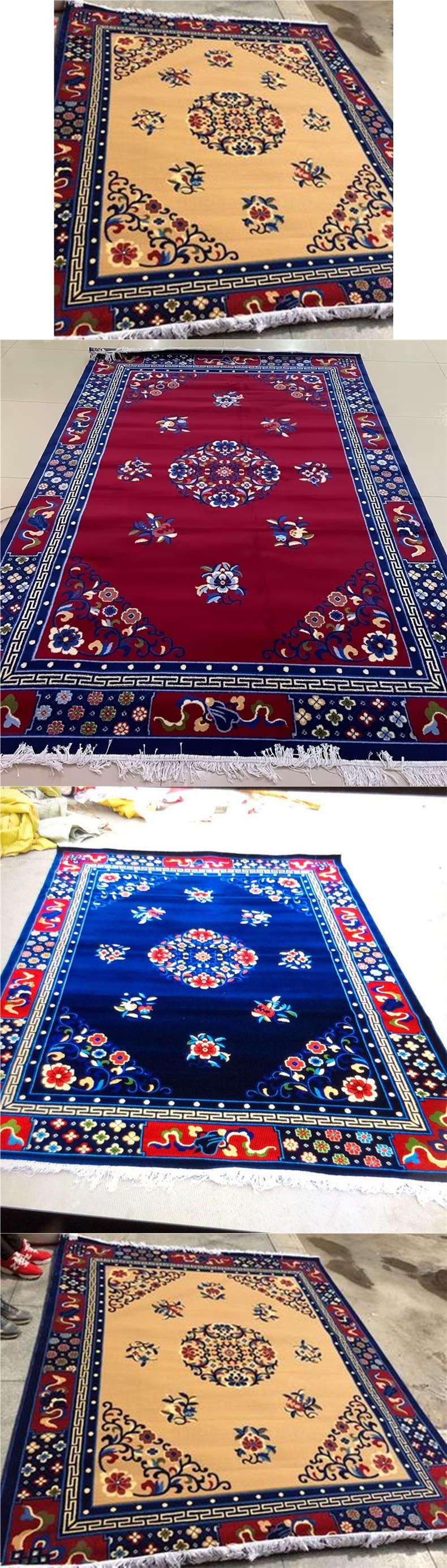 New Product with Free Shipping: Xizang-Style Carpet, Living Room Rug, Unique Chinese Classical Qingming Style, Sizes Can Be Chosen