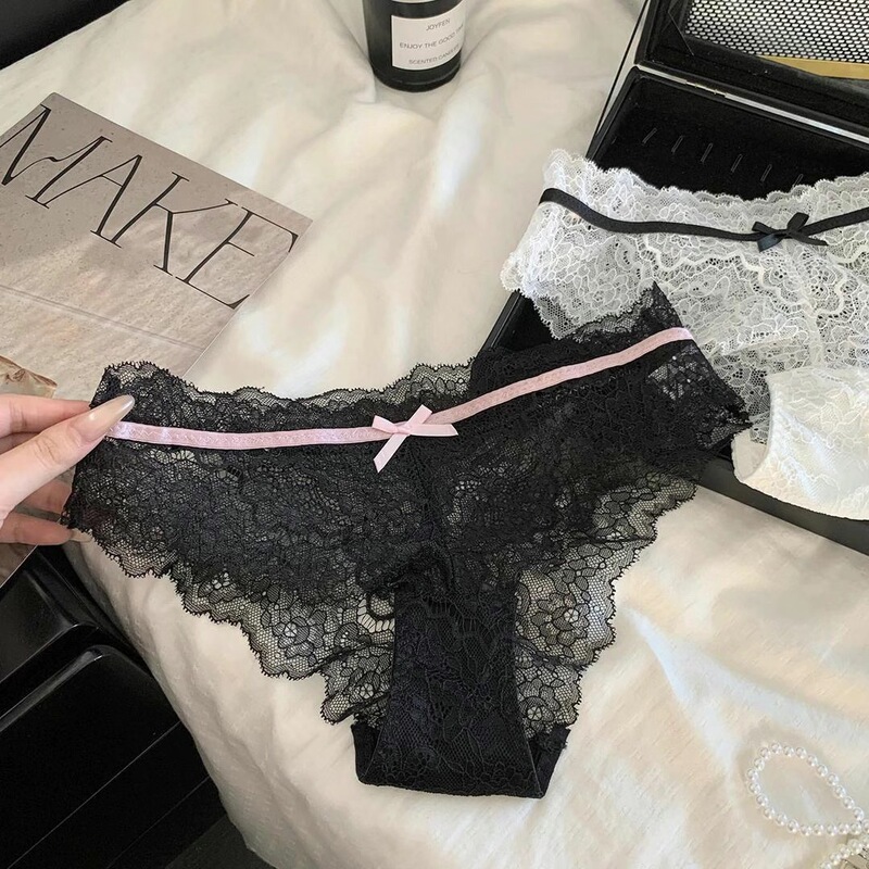 Tender and Sweet, High-Quality Summer Thin Pure Lust Low-Waist Sexy Lace Fashionable Breathable Girl's Briefs