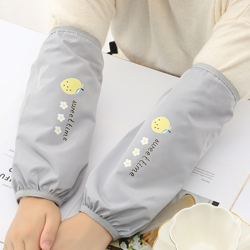 Fashionable waterproof sleeves for men and women, home kitchen, anti-oil pollution sleeves, cartoon adult student sleeves, winter wholesale